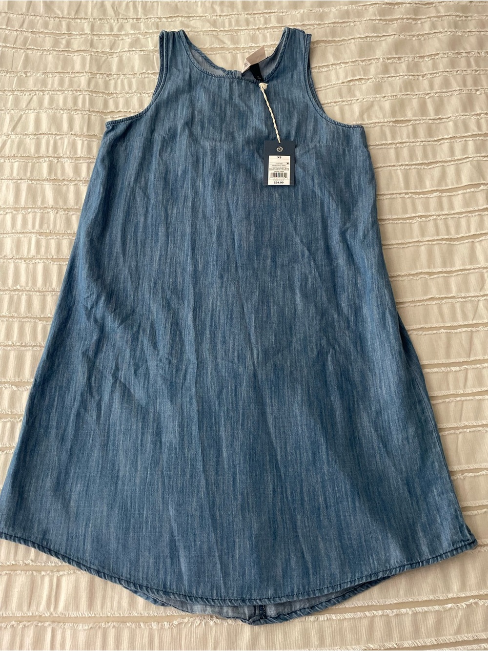 Universal Thread XS Sleeveless Denim Shift Dress - Blue NWT